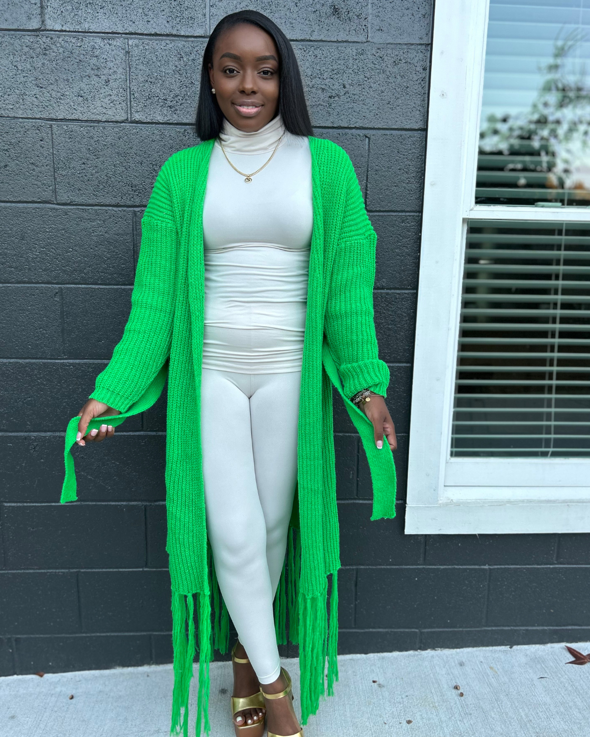 Kelly green 2025 cardigan sweater