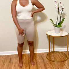 Buttery Soft Biker Shorts - Ash Mocha