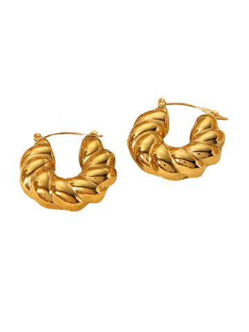 Twisted Hoop Earrings