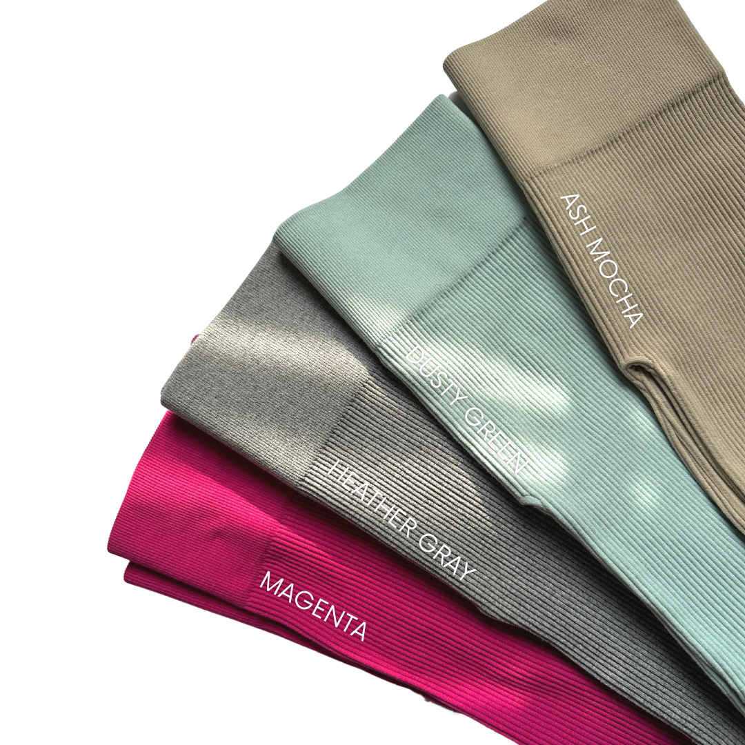 Seamless Ribbed Biker Shorts - Multiple Colors