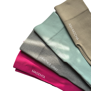 Seamless Ribbed Biker Shorts - Multiple Colors